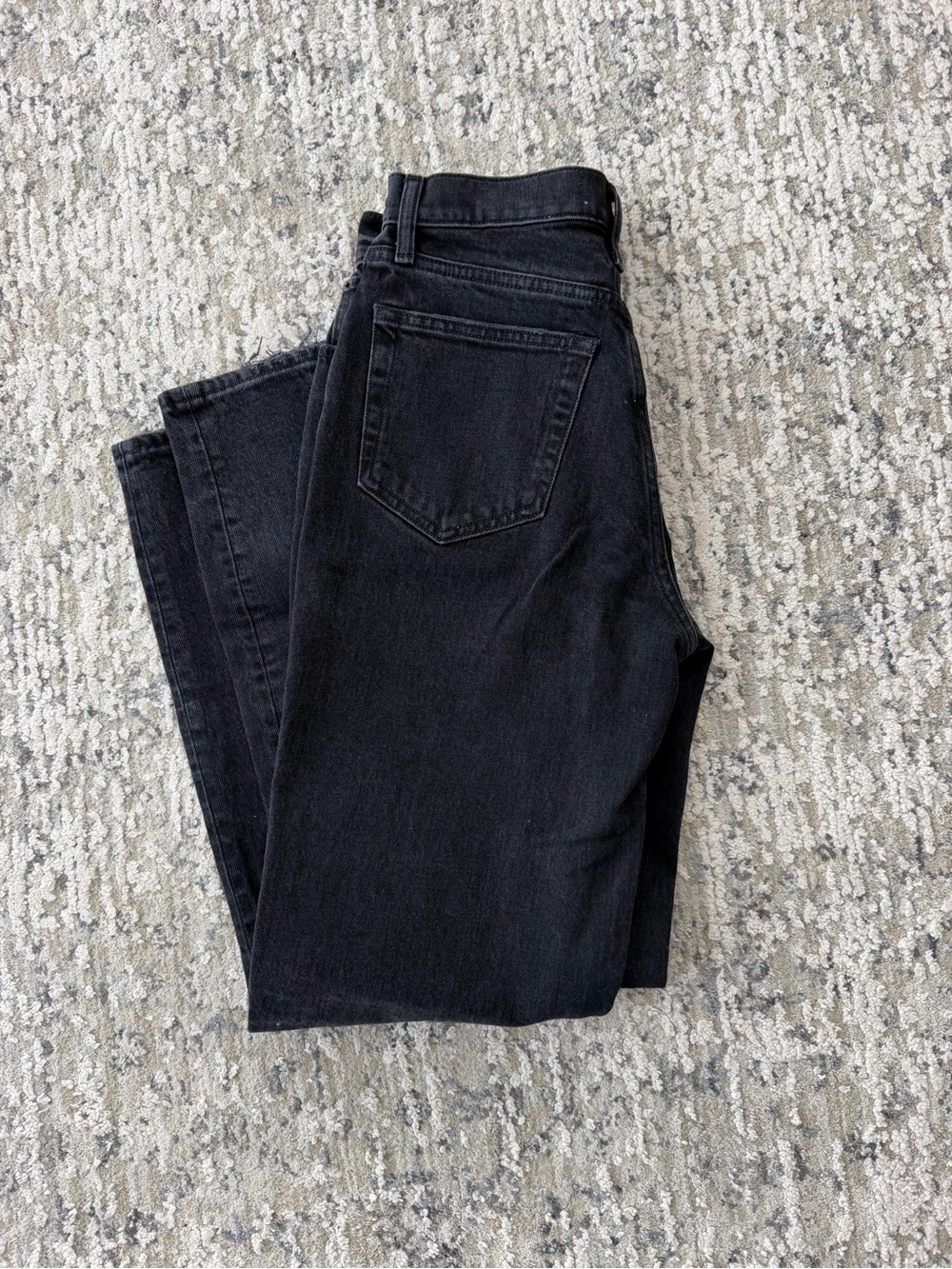 Abercrombie & Fitch Women's Straight Leg Jeans in Black